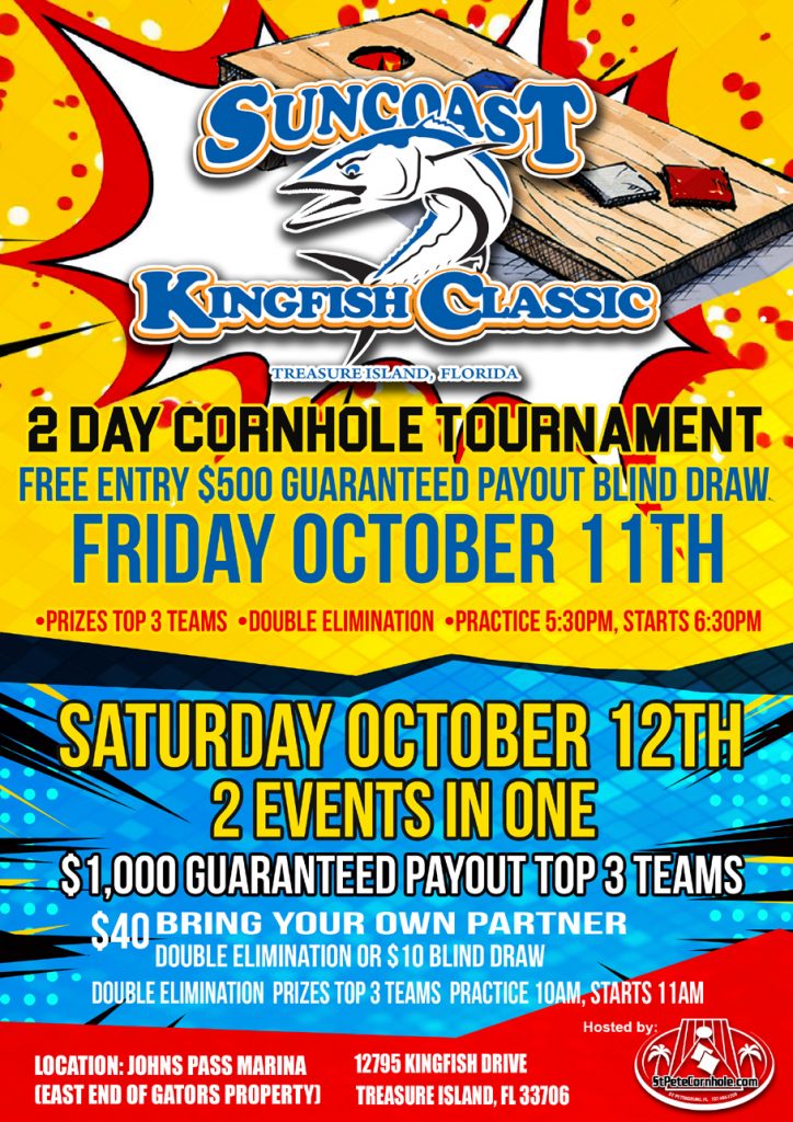 cornholetournament 31st Annual Suncoast Kingfish Classic Nov 16th